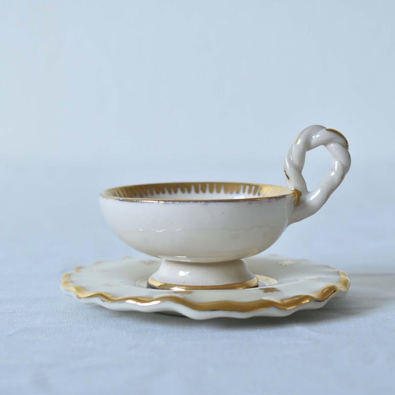 ア.ドラサンヴァル A.Dressinval ミニカップ＆ソーサー 3cm ホワイト