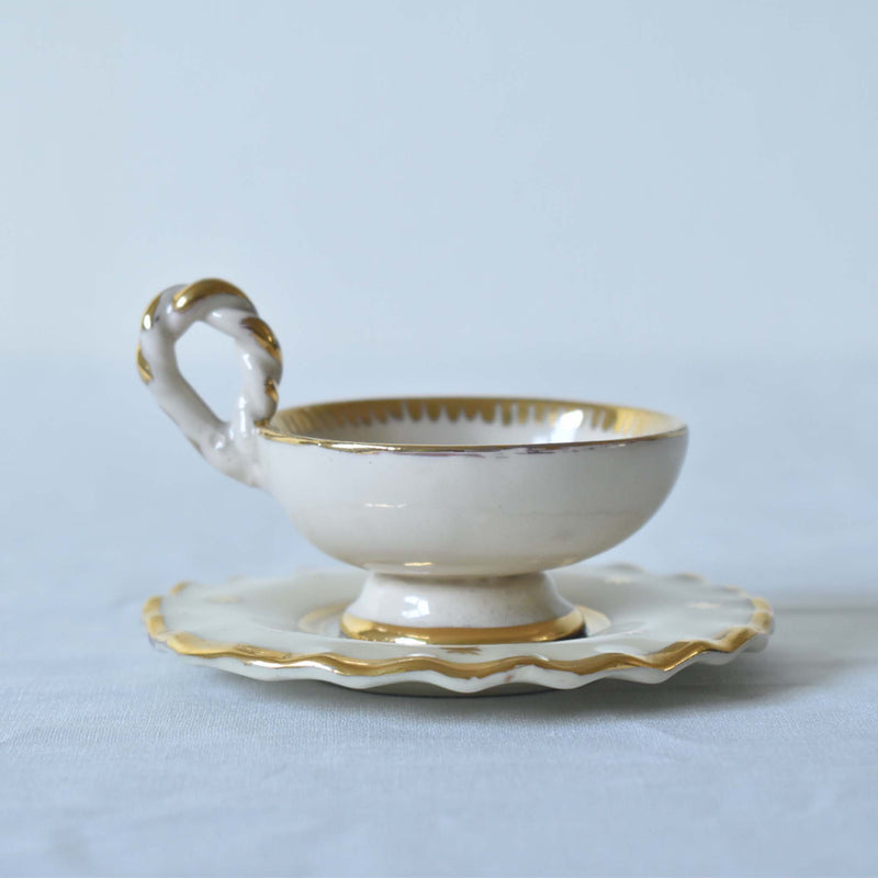 ア.ドラサンヴァル A.Dressinval ミニカップ＆ソーサー 3cm ホワイト