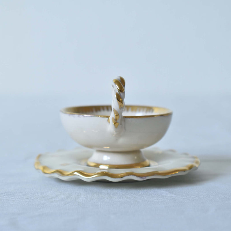 ア.ドラサンヴァル A.Dressinval ミニカップ＆ソーサー 3cm ホワイト