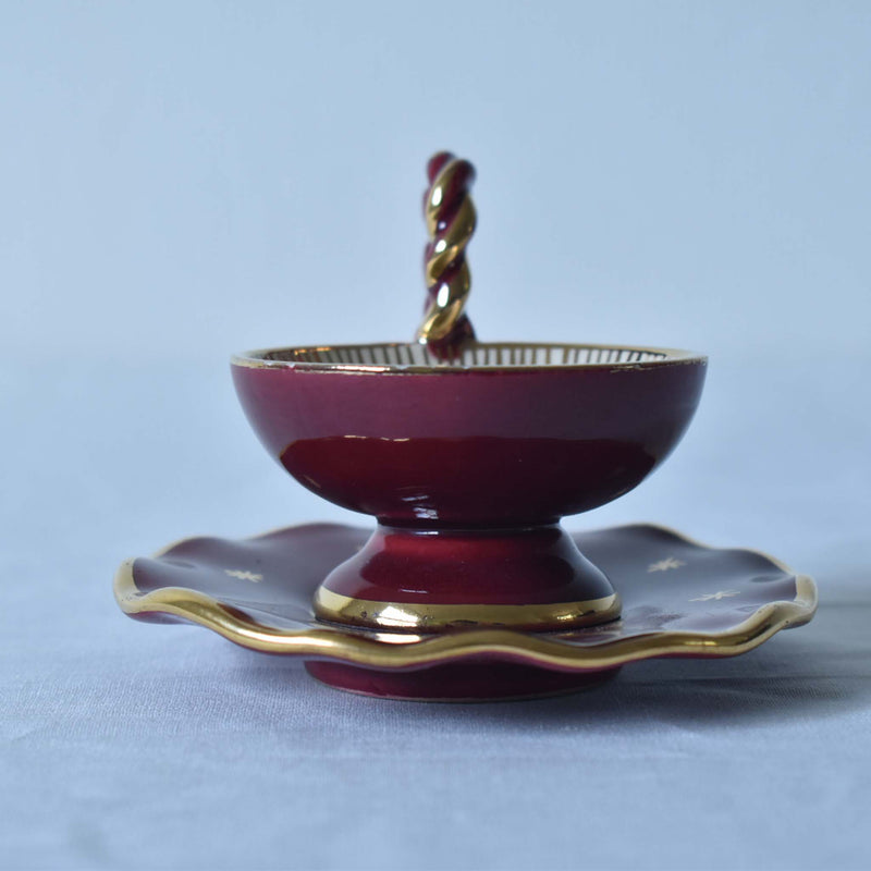 ア.ドラサンヴァル A.Dressinval ミニカップ＆ソーサー 4cm レッド