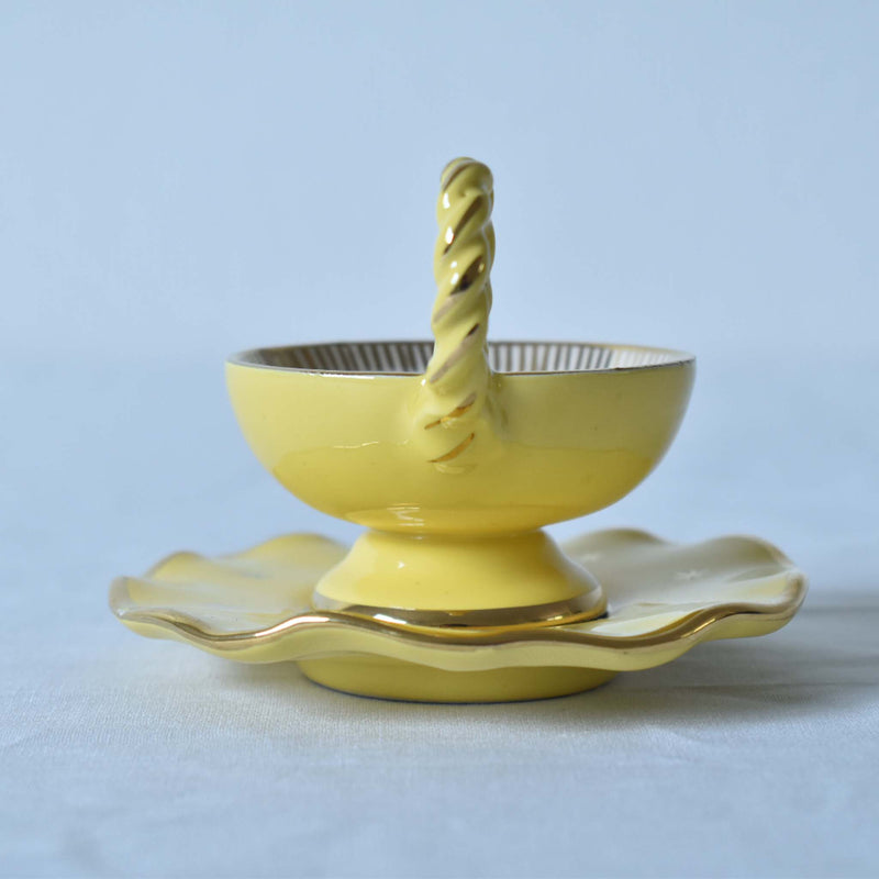 ア.ドラサンヴァル A.Dressinval ミニカップ＆ソーサー 4cm イェロー