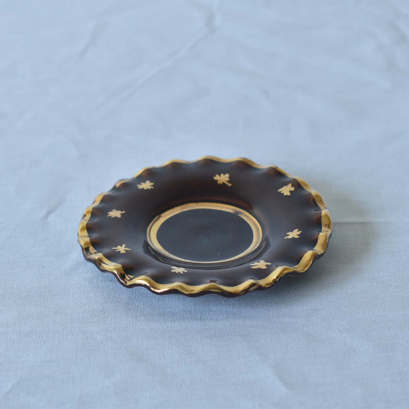 ア.ドラサンヴァル A.Dressinval ミニカップ＆ソーサー 3cm ブラウン