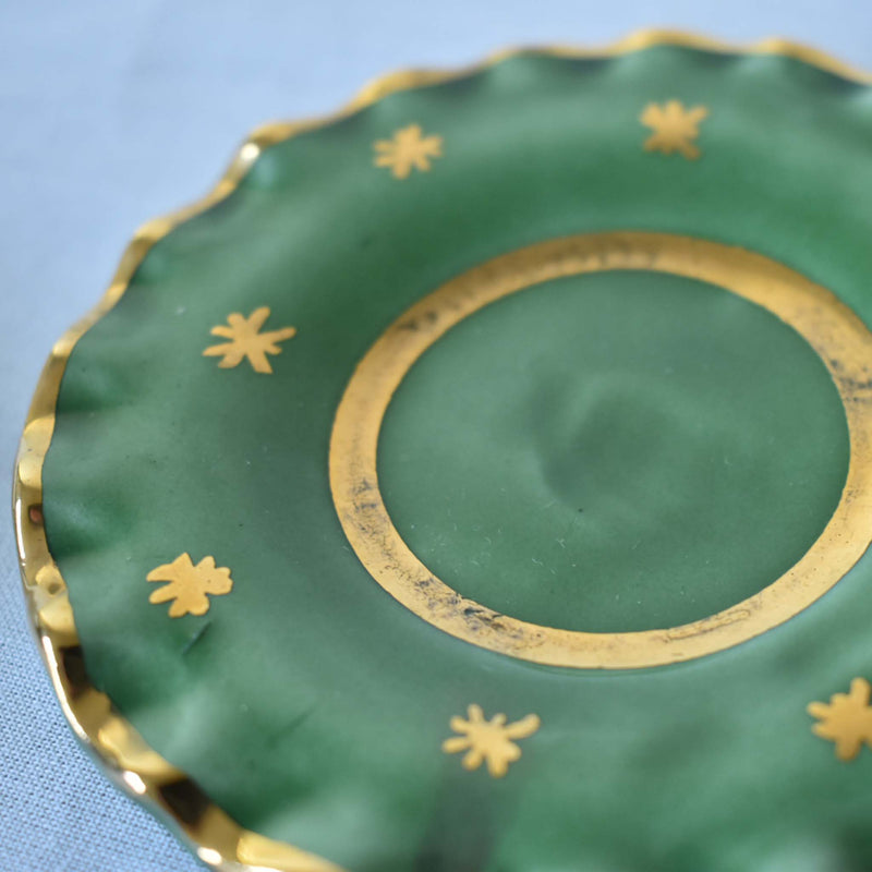 ア.ドラサンヴァル A.Dressinval ミニカップ＆ソーサー 3cm グリーン