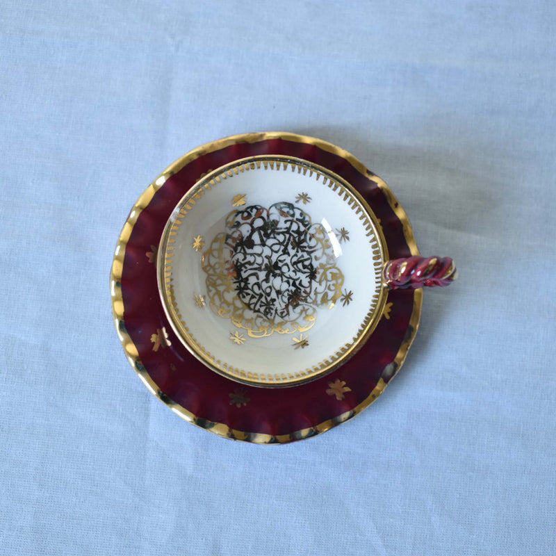 ア.ドラサンヴァル A.Dressinval ミニカップ＆ソーサー 3cm レッド