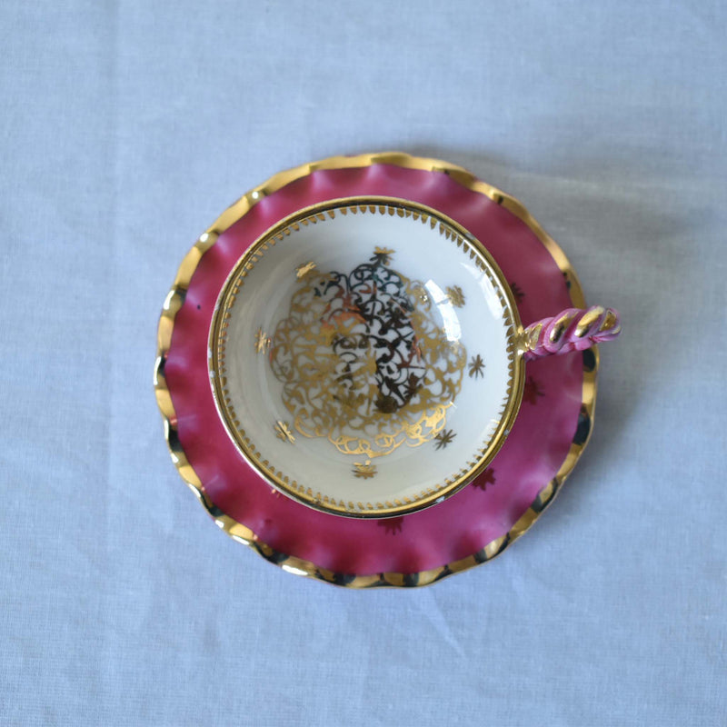 ア.ドラサンヴァル A.Dressinval ミニカップ＆ソーサー 3cm ピンク A