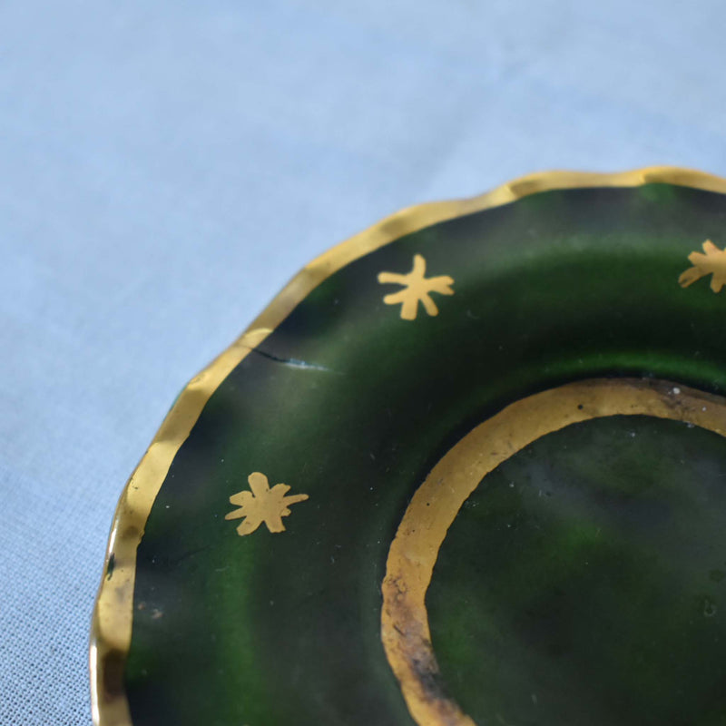 ア.ドラサンヴァル A.Dressinval ミニカップ＆ソーサー 3cm ダークグリーン