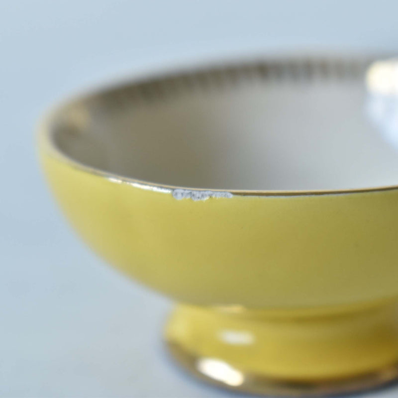 ア.ドラサンヴァル A.Dressinval ミニカップ＆ソーサー ヒイラギ イェロー