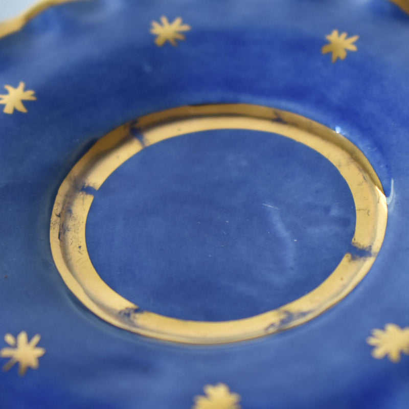 ア.ドラサンヴァル A.Dressinval ミニカップ＆ソーサー ヒイラギ ブルー