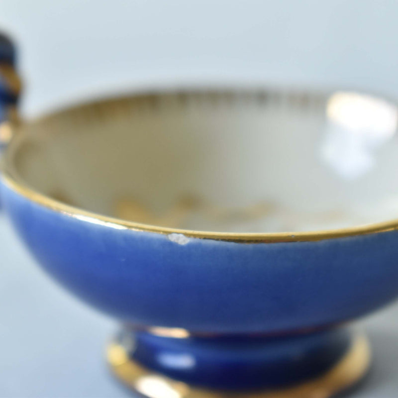 ア.ドラサンヴァル A.Dressinval ミニカップ＆ソーサー ヒイラギ ブルー