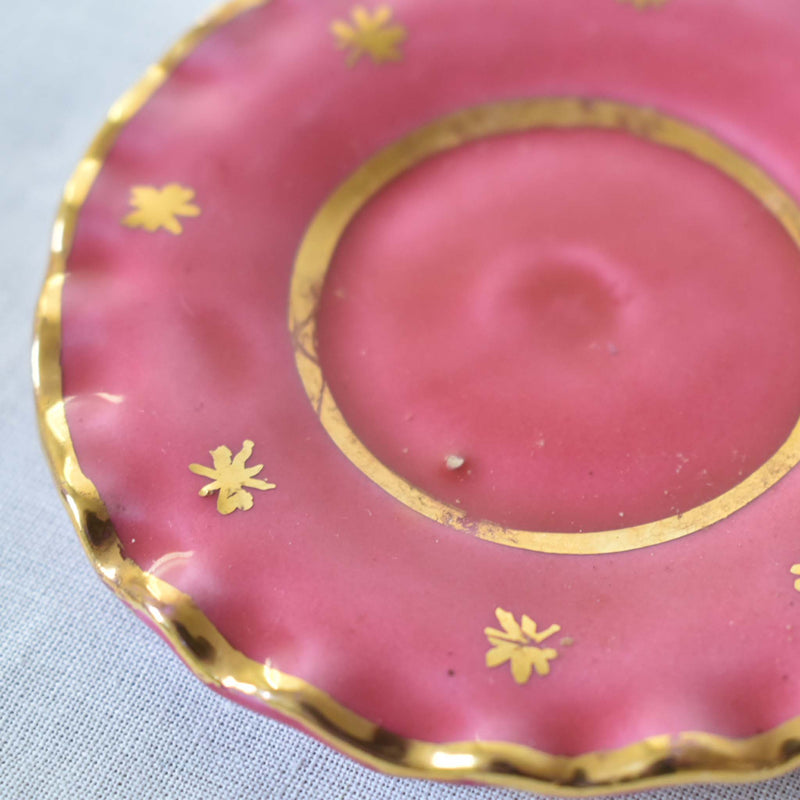 ア.ドラサンヴァル A.Dressinval ミニカップ＆ソーサー 3cm ピンク B