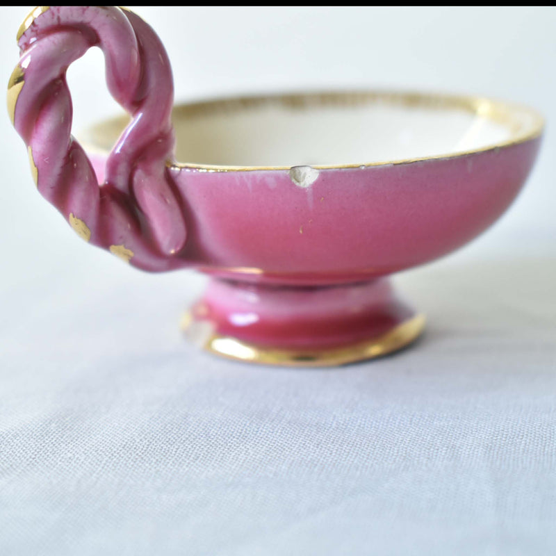 ア.ドラサンヴァル A.Dressinval ミニカップ＆ソーサー 3cm ピンク B