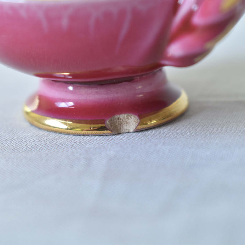 ア.ドラサンヴァル A.Dressinval ミニカップ＆ソーサー 3cm ピンク B