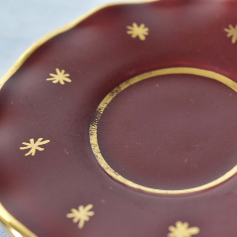 ア.ドラサンヴァル A.Dressinval ミニカップ＆ソーサー 4cm レッド