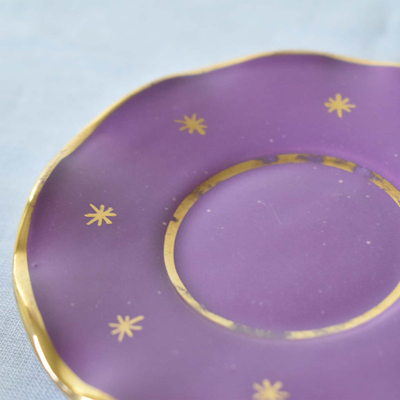 ア.ドラサンヴァル A.Dressinval ミニカップ＆ソーサー 4cm パープル