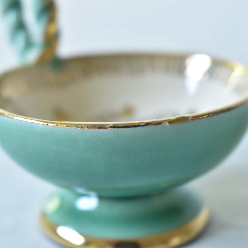 ア.ドラサンヴァル A.Dressinval ミニカップ＆ソーサー 4cm グリーン