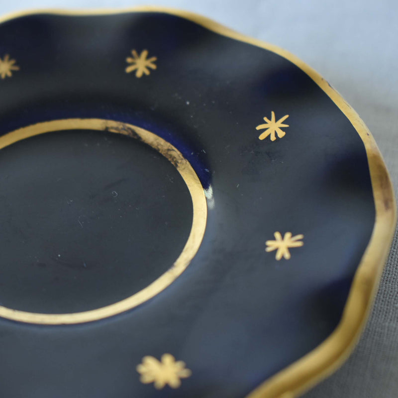 ア.ドラサンヴァル A.Dressinval ミニカップ＆ソーサー 4cm ブルー