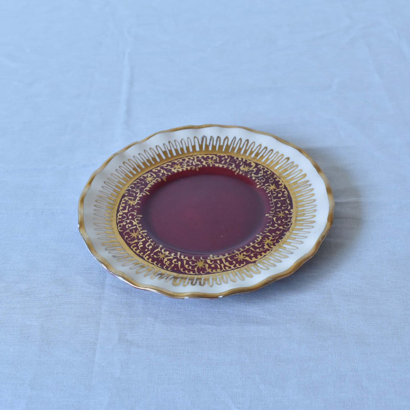 ア.ドラサンヴァル A.Dressinval チョコレートカップ&ソーサー　レッド