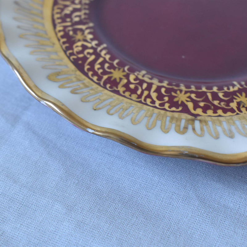 ア.ドラサンヴァル A.Dressinval チョコレートカップ&ソーサー　レッド