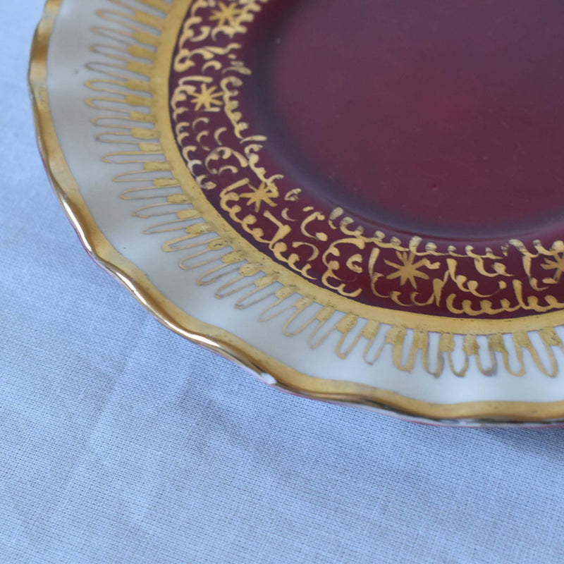 ア.ドラサンヴァル A.Dressinval チョコレートカップ&ソーサー　レッド