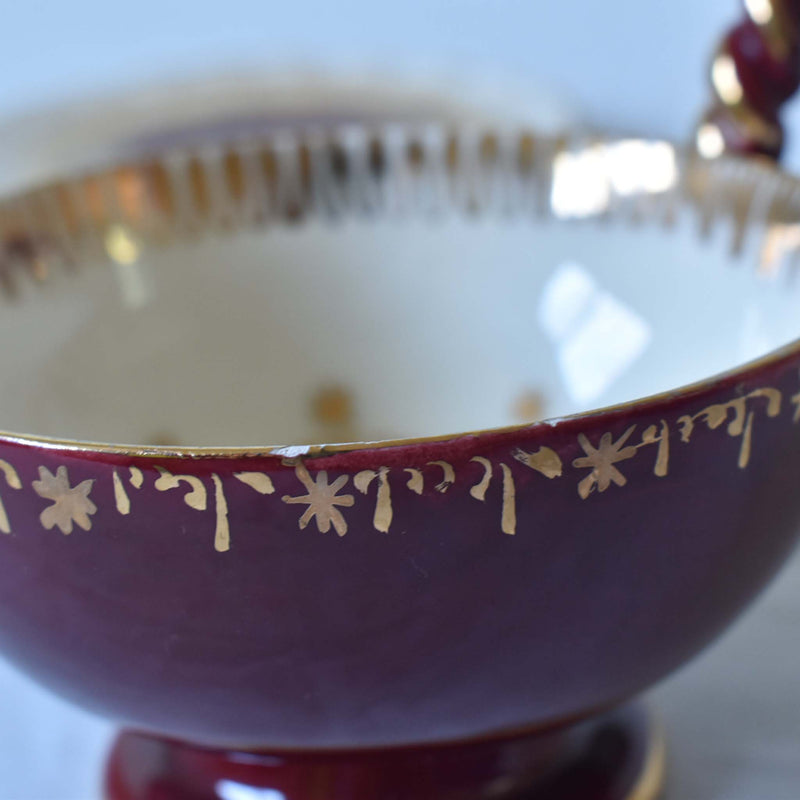 ア.ドラサンヴァル A.Dressinval チョコレートカップ&ソーサー　レッド