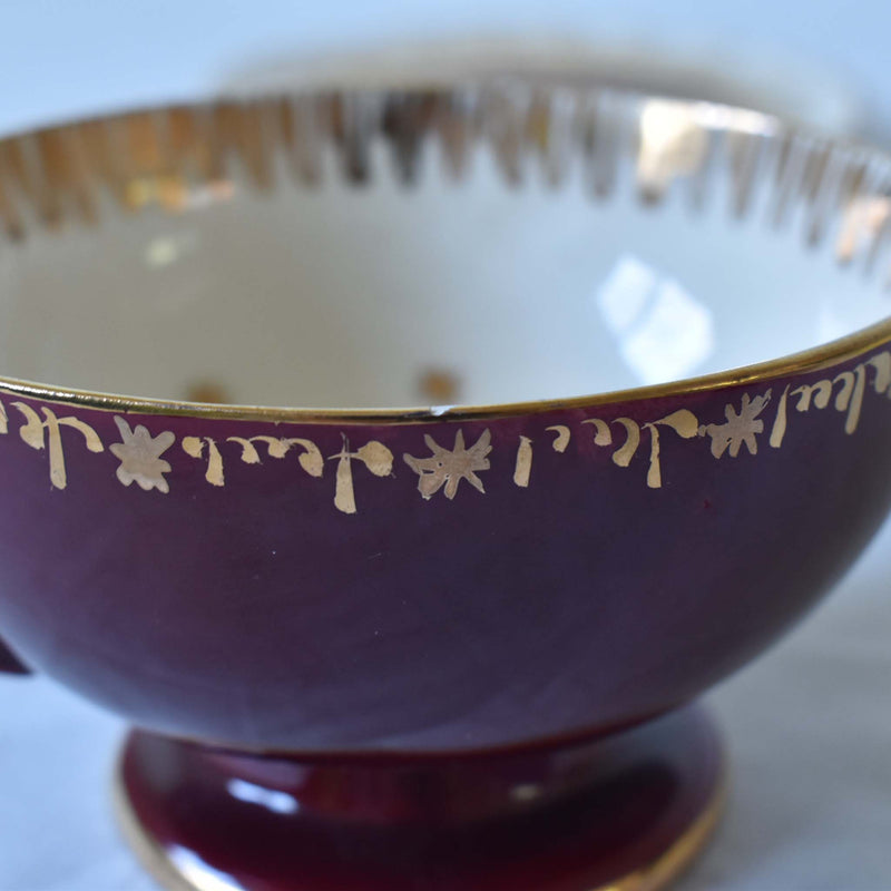 ア.ドラサンヴァル A.Dressinval チョコレートカップ&ソーサー　レッド