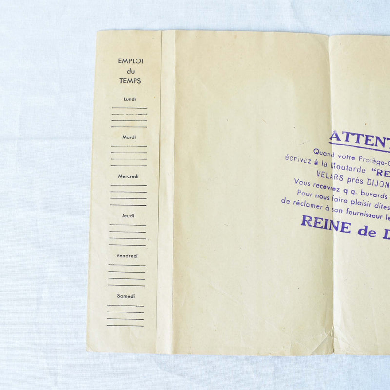 Vintage Notebook Cover "Reine de Dijon"
