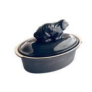 ディゴワン　テリーヌ　蓋ウサギ　Manufacture de Digoin　白バック