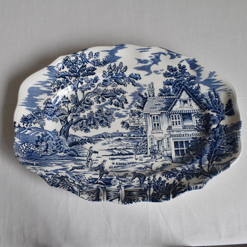 アンティークオーヴァル サービスプレート リュネヴィル　English Style