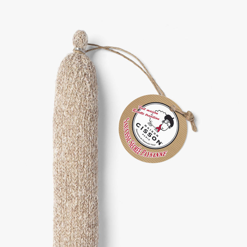 メゾンシソン 　Maison Cisson ニットソーセージ　paysanne タグ