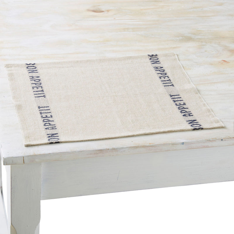 プレイスマット　BON APPETIT ブラック