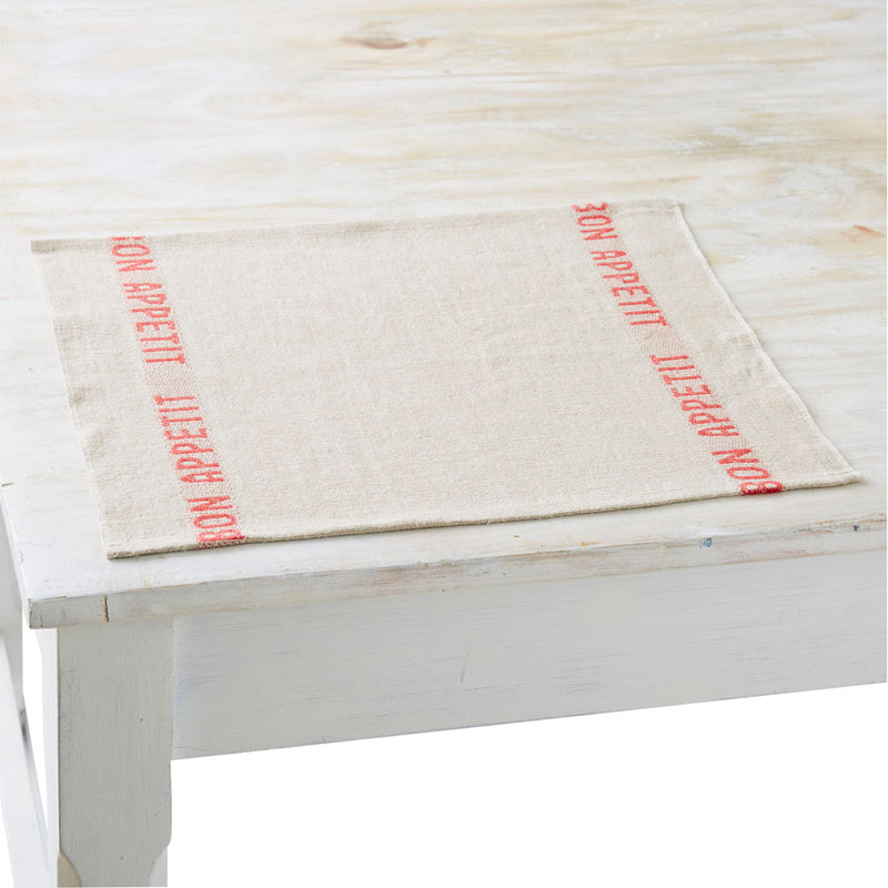 プレイスマット　BON APPETIT レッド