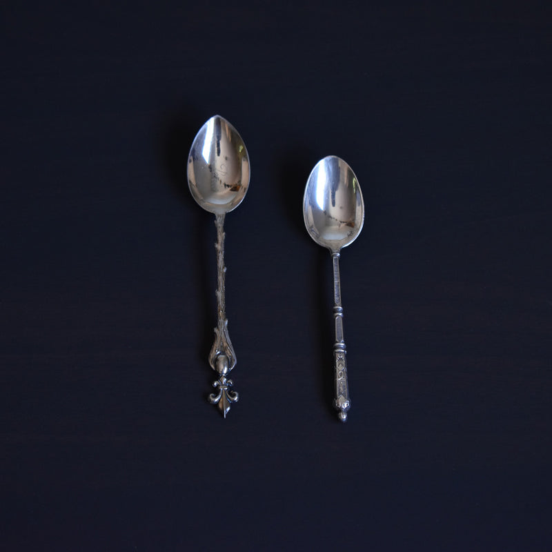 Set of 2 Vintage Mocha Spoons