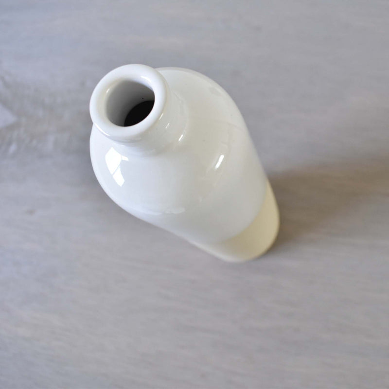 フランス陶器　ディゴワン　オイルボトル　ブラン　上