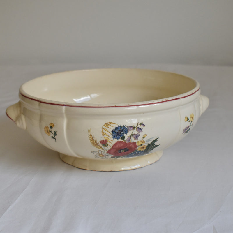 Vintage Salad Bowl Digoin & Sarreguemines Agreste