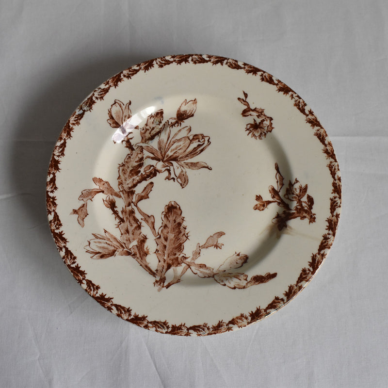 Antique Pedestal Cake Stand - Gien Cactus