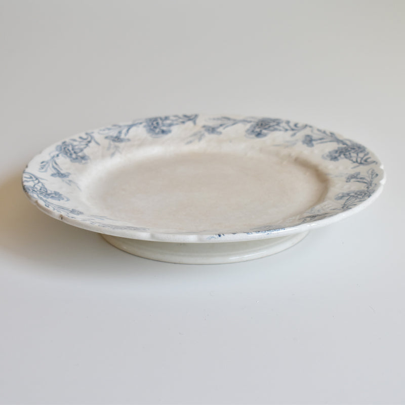 Antique Footed Plate KG Lunéville Kléber