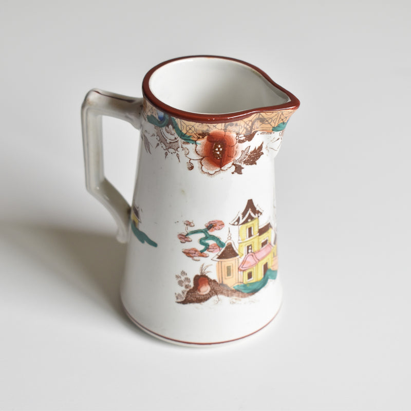 Antique Sarreguemines Creamer Kyoto