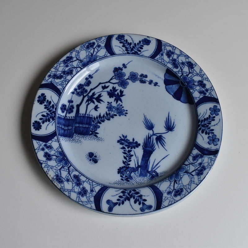 Antique Plate Creil et Montereau Japon 23.5cm