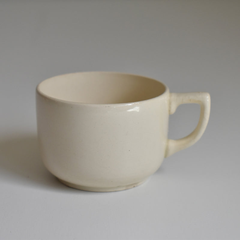 Vintage Coffee Cup, Digoin & Sarreguemines, Cream A