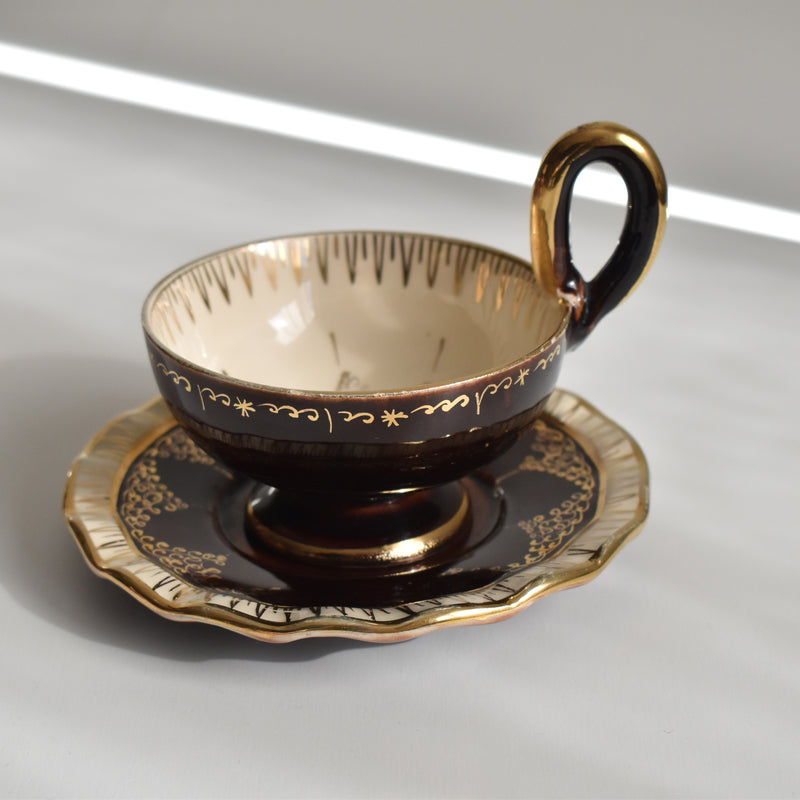 ア.ドラサンヴァル A.Dressinval コーヒーカップ＆ソーサーBrown A