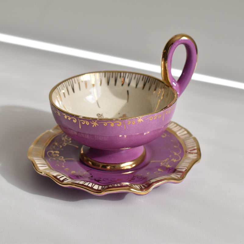 ア.ドラサンヴァル A.Dressinval コーヒーカップ＆ソーサー Purple A