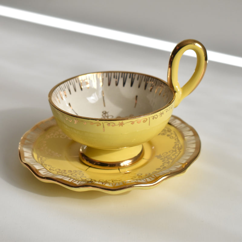 ア.ドラサンヴァル A.Dressinval コーヒーカップ＆ソーサー Yellow A