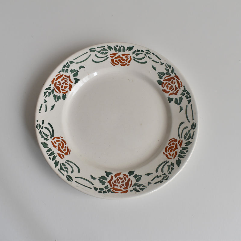 Vintage Dessert Plate Gien Roxanne E
