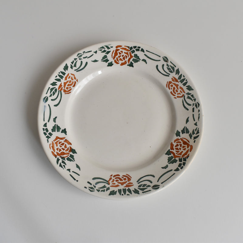 Vintage Dessert Plate Gien Roxane F