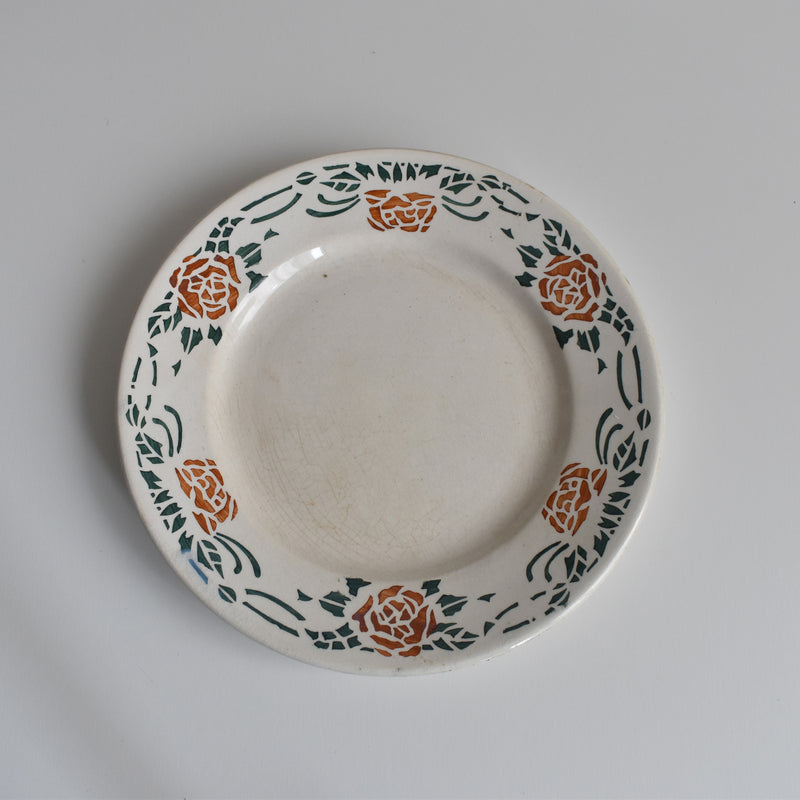 Vintage Dessert Plate Gien Roxanne G