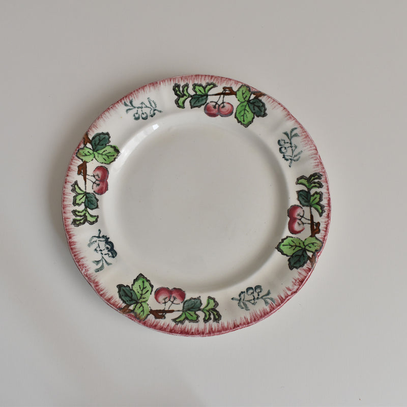 Antique Dessert Plate, Longwy, Montmorency A
