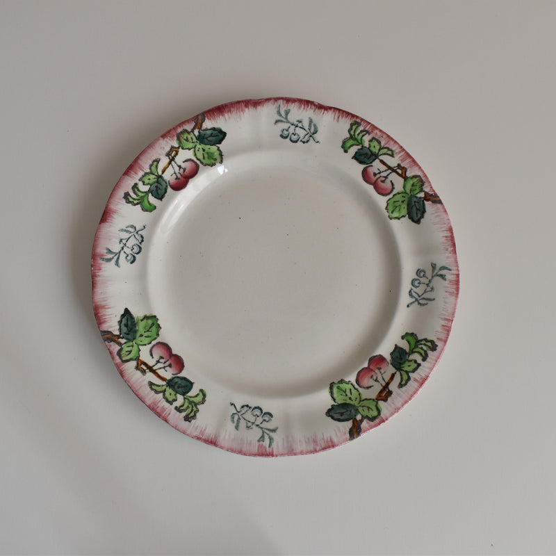 Antique Dessert Plate, Longwy, Montmorency B