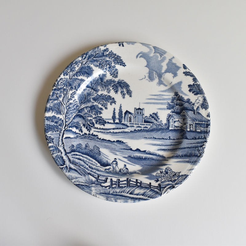 Vintage Dessert Plate, Lunéville, English Style A