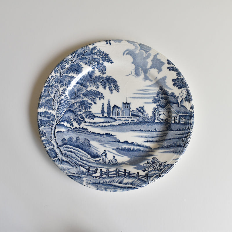Vintage Dessert Plate, Lunéville, English Style C