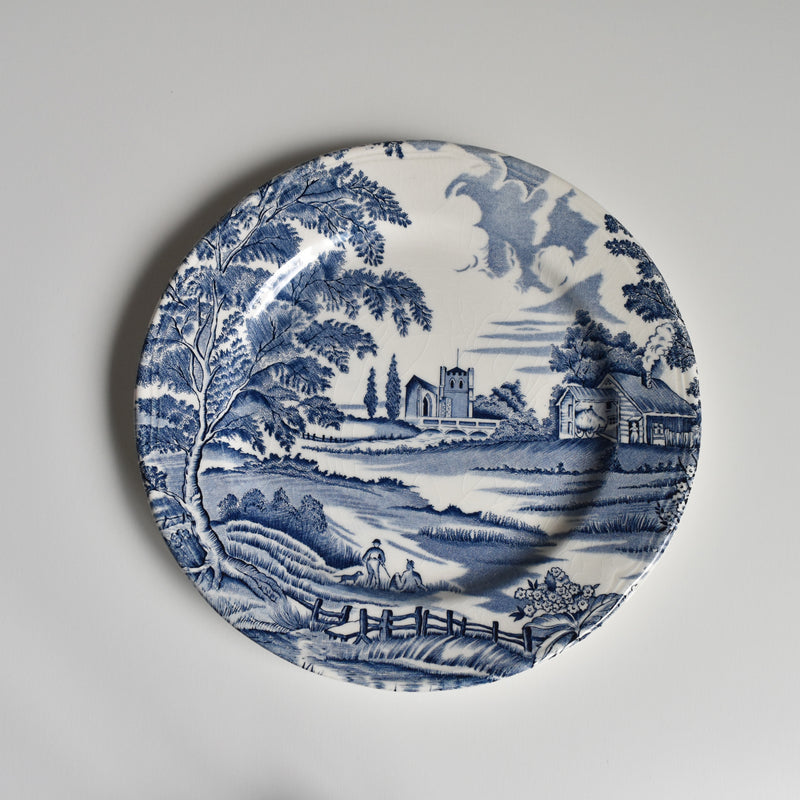 Vintage Dessert Plate, Lunéville, English Style F
